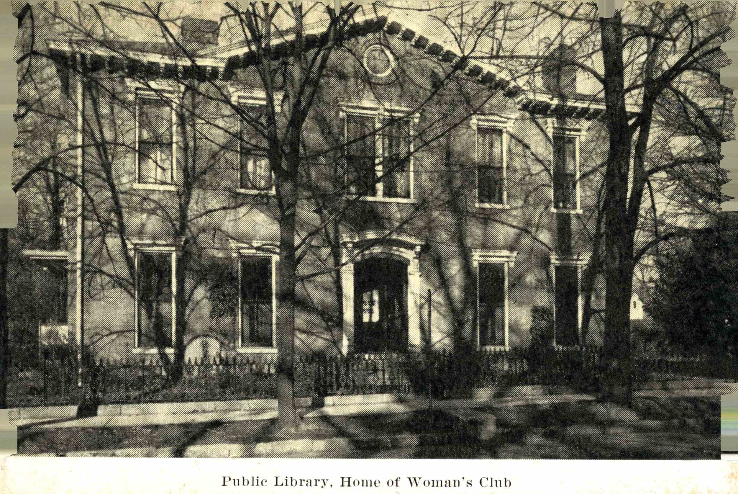 Woman's Club historical photo of building