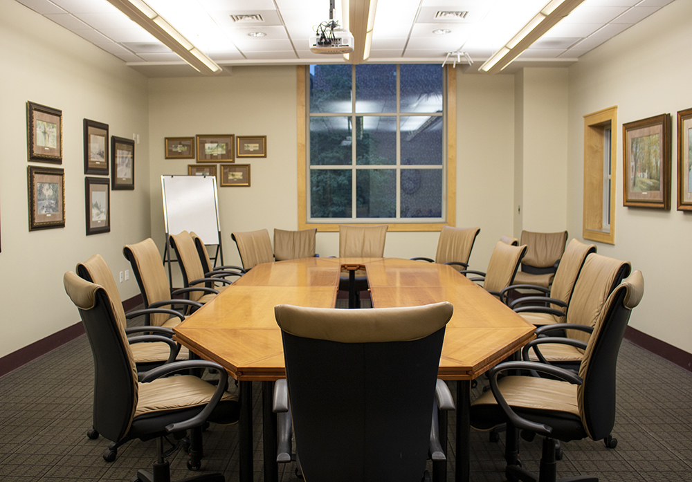 Sower Board Room with large board table and chairs