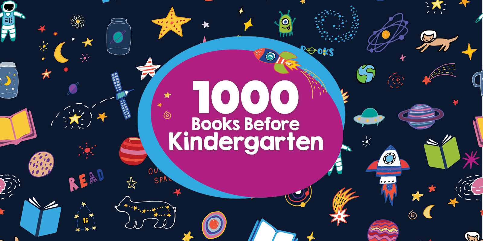 1,000 Books Before Kindergarten graphic header