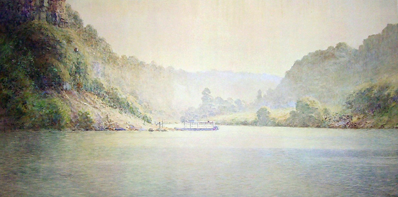 Shakertown Ferry watercolor