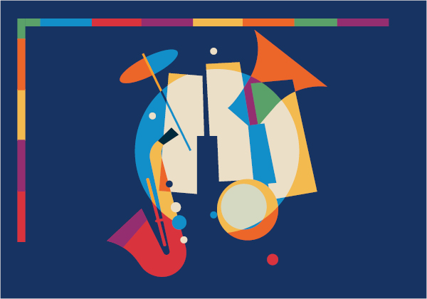 colorful abstract image of instruments