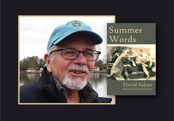 Photo of poet David Salner and book cover