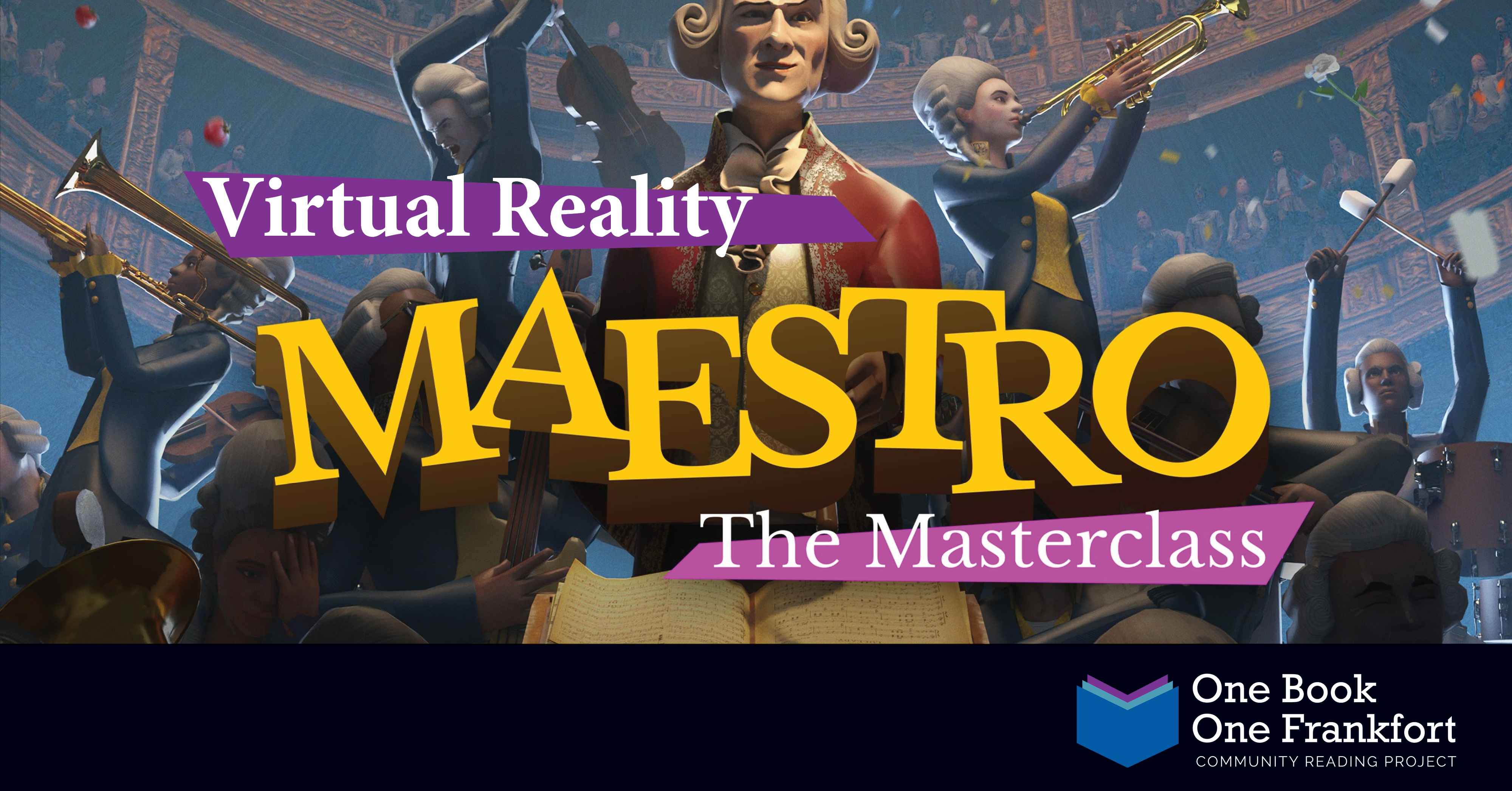 Graphic of conductor from the virtual reality game, Maestro: The Masterclass