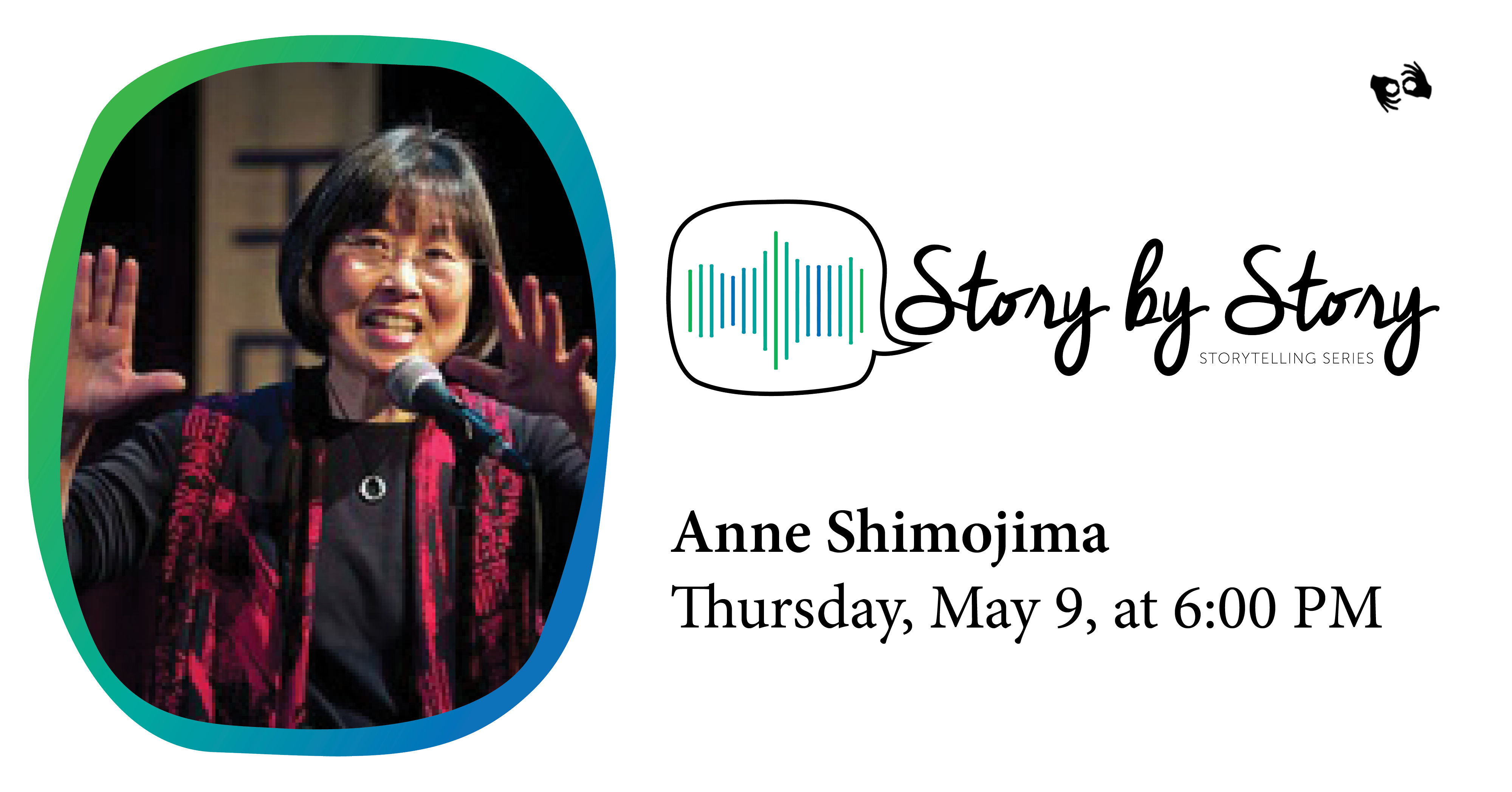 Photo of storyteller Anne Shimojima