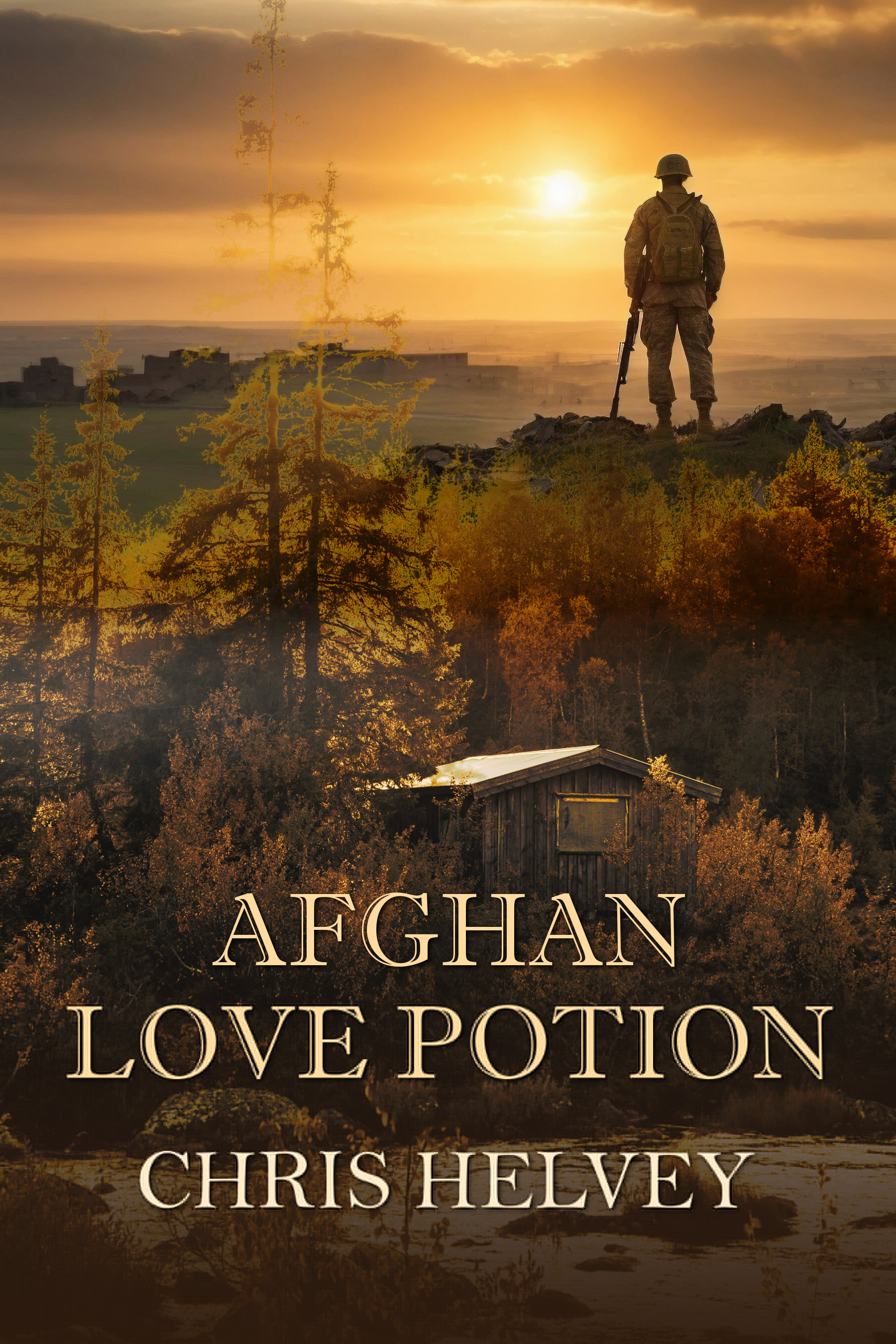 Book cover - Afghan Love Potion by Chris Helvey