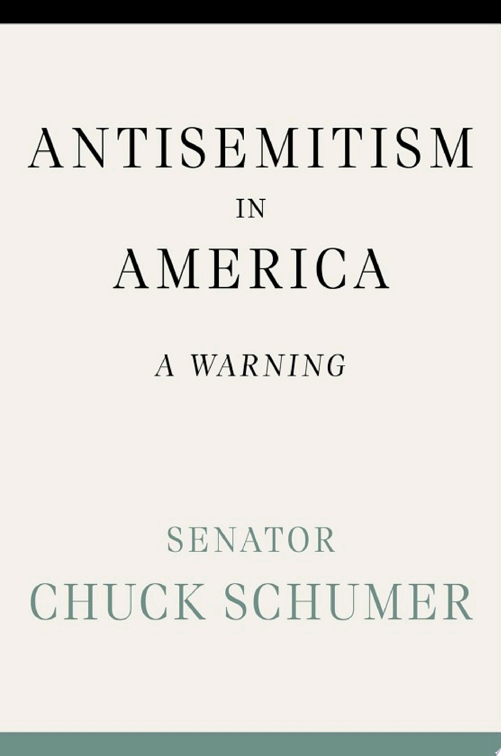 Image for "Antisemitism in America"